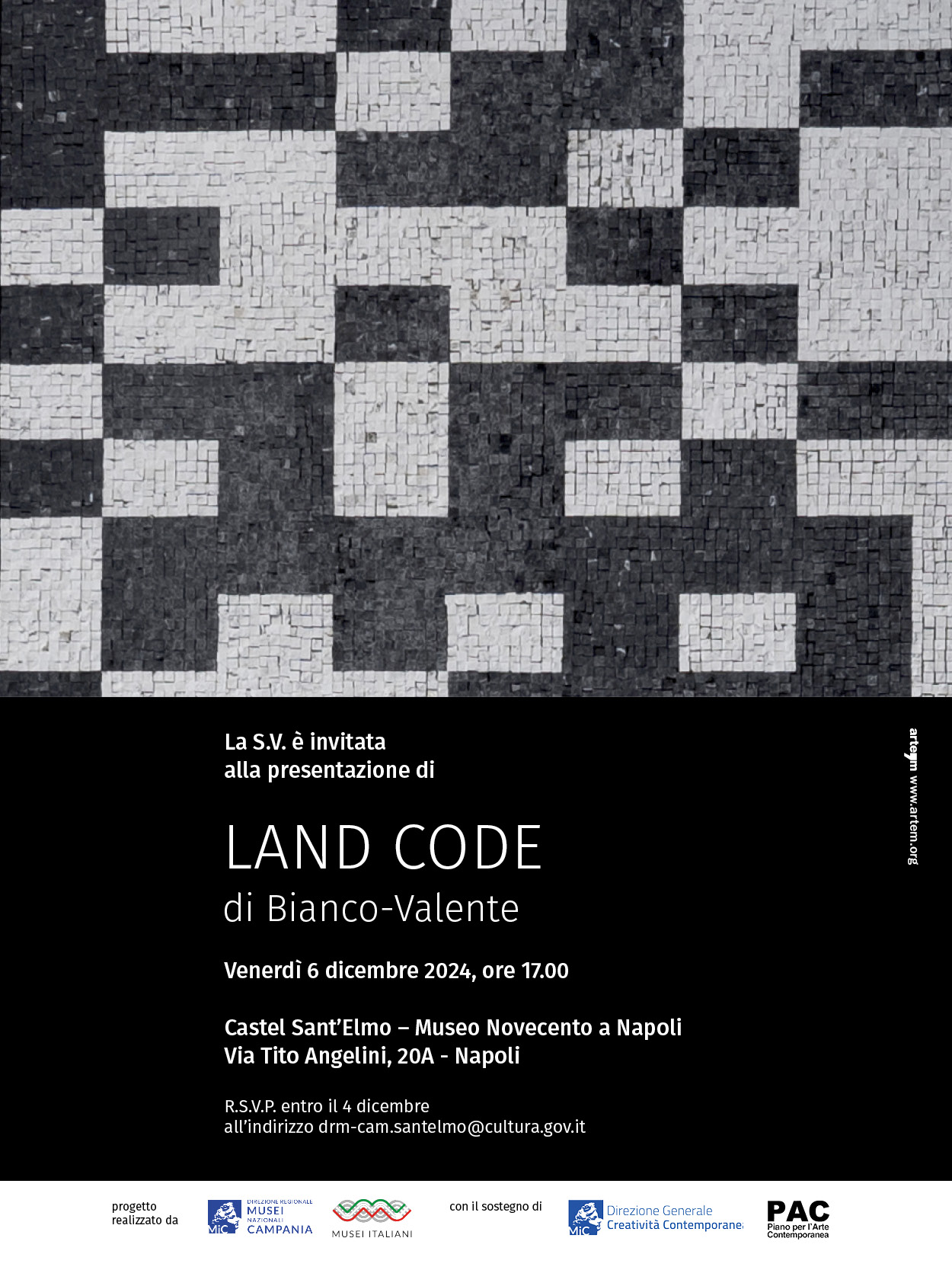 Presentazione LAND CODE di Bianco-Valente a Castel Sant'Elmo